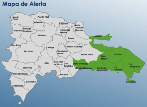COE coloca en alerta verde al Gran Santo Domingo y seis provincias por onda tropical